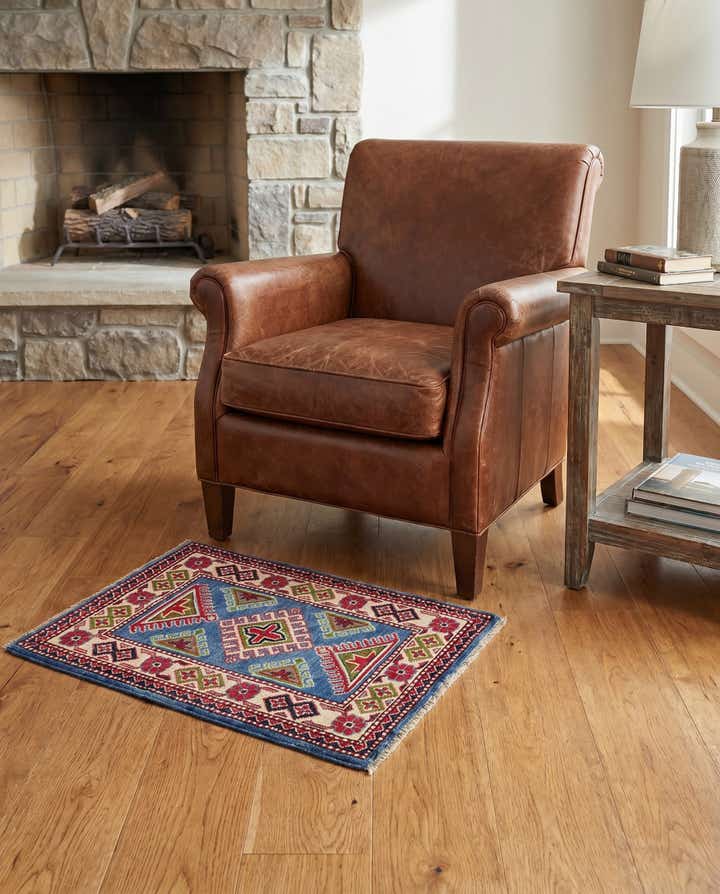 2' x 2' 10 Hand Knotted Kazak Rug