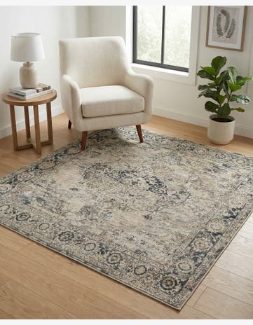 Gray Oregon Square Rug
