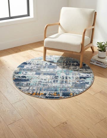 3' 7 x 3' 7 Malibu Round Rug