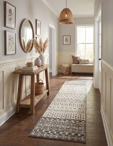 2' 7 x 12' Moroccan Trellis Runner Rug