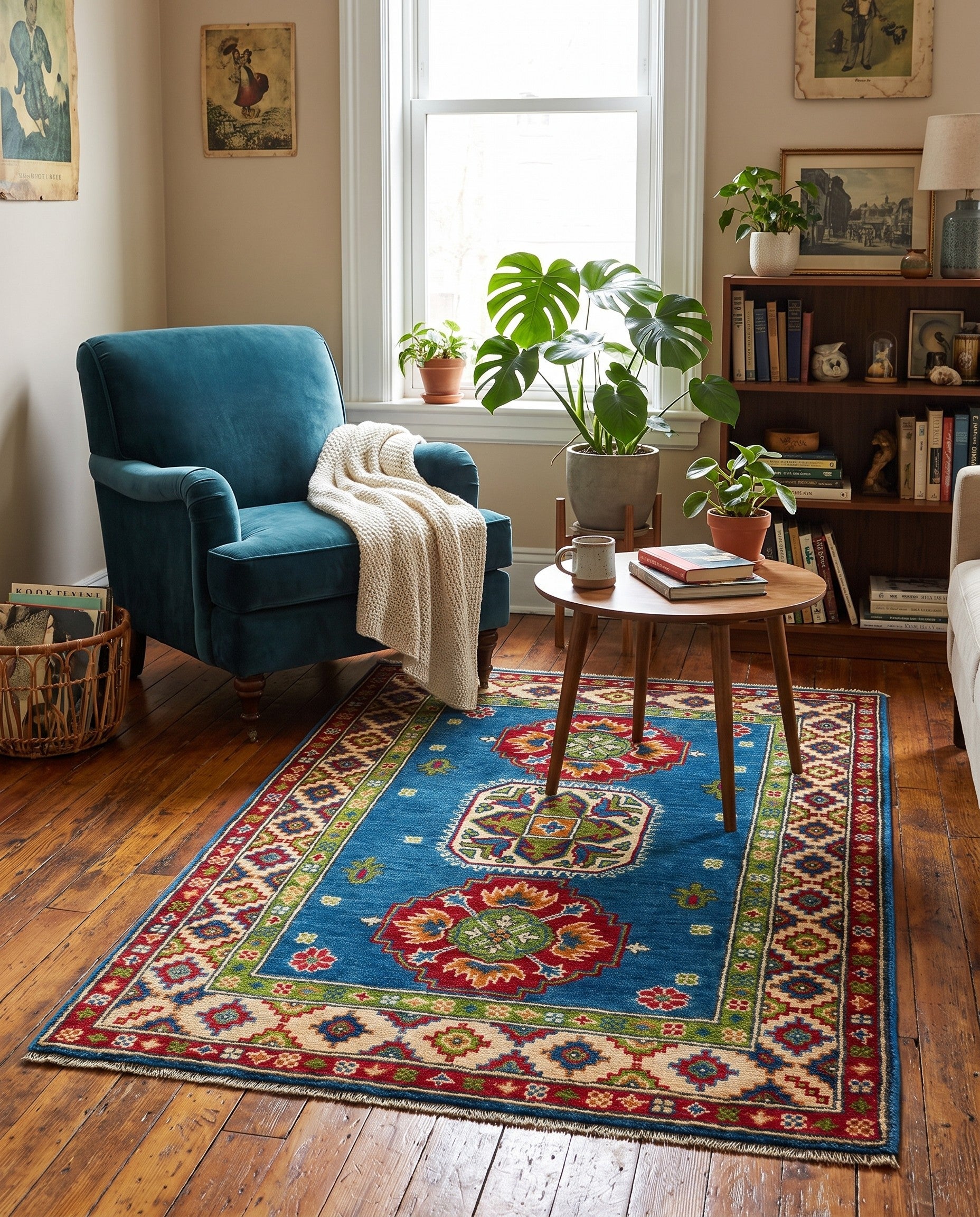 2' 9 x 4' 5 Hand Knotted Kazak Rug