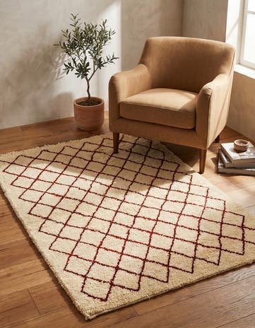 3' 6 x 5' Hand Knotted Moroccan Wool Rug