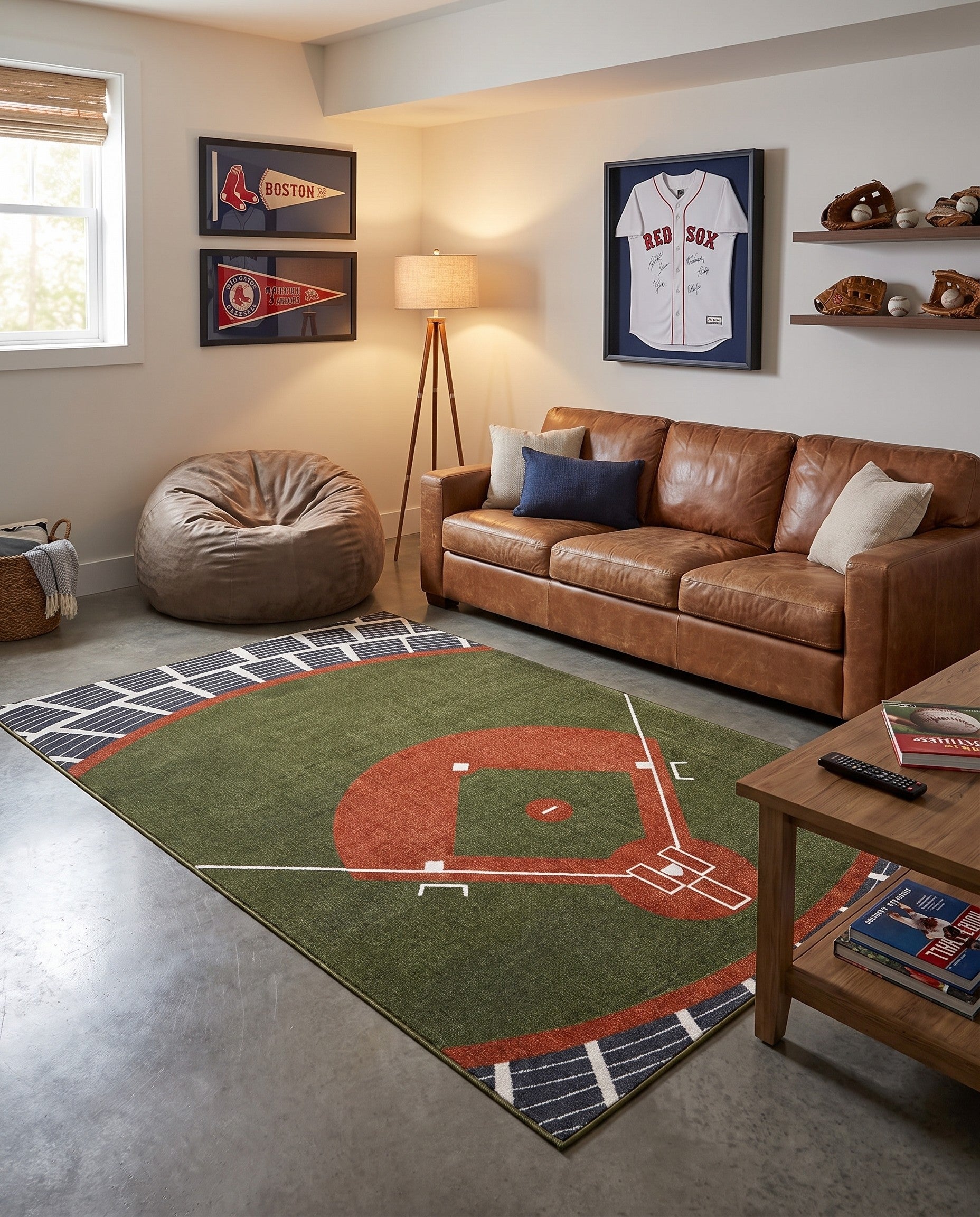 6' x 9' Sports Washable Rug