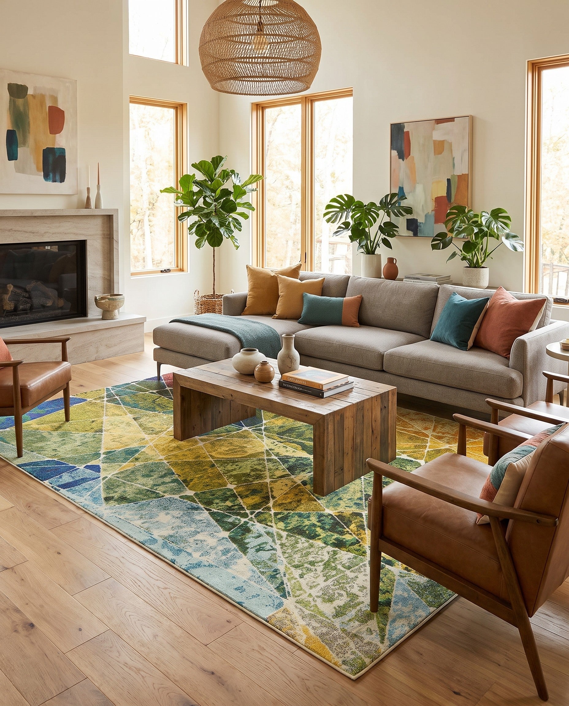 275cm x 370cm Washable Casablanca Rug