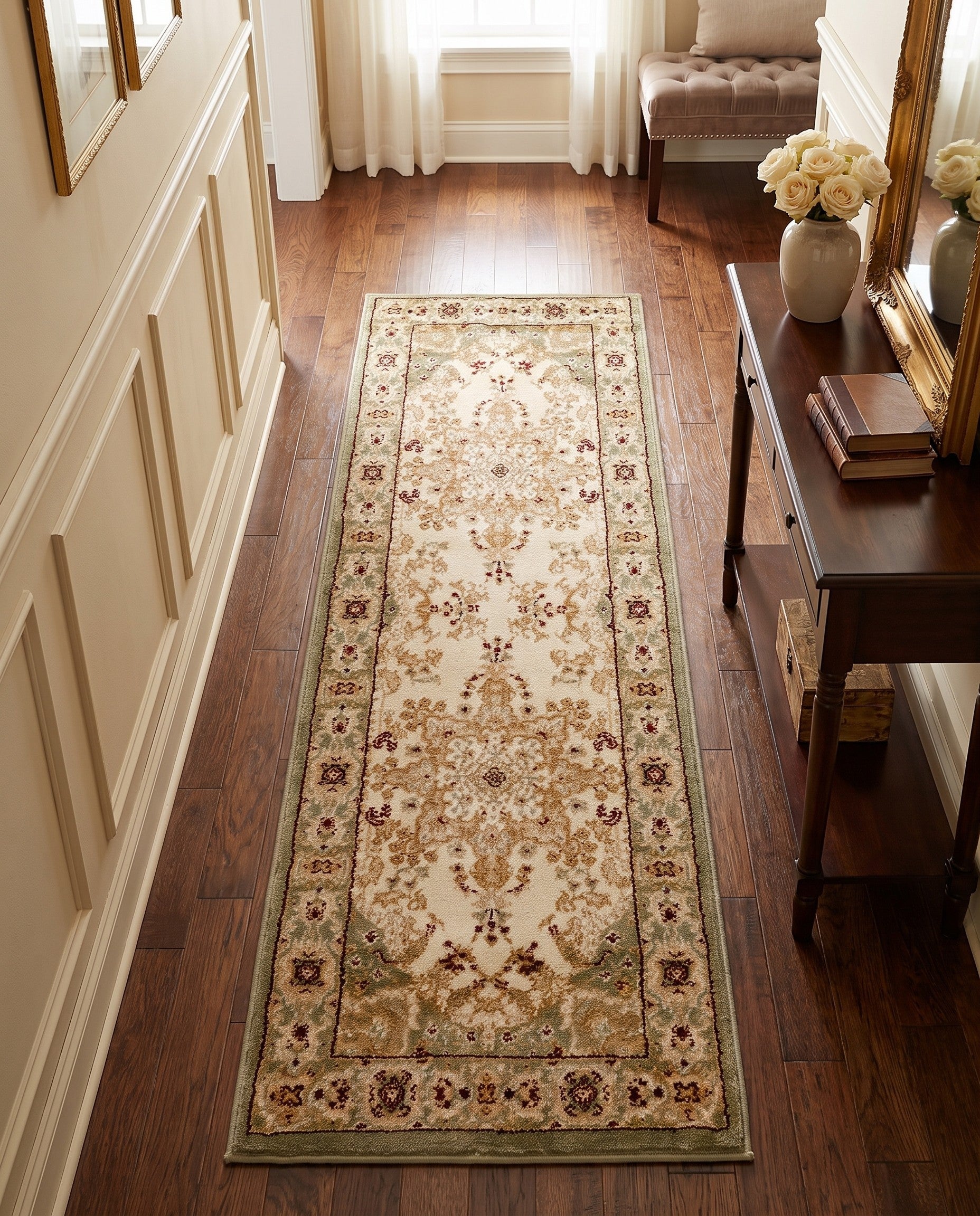 65cm x 185cm Classic Aubusson Runner Rug