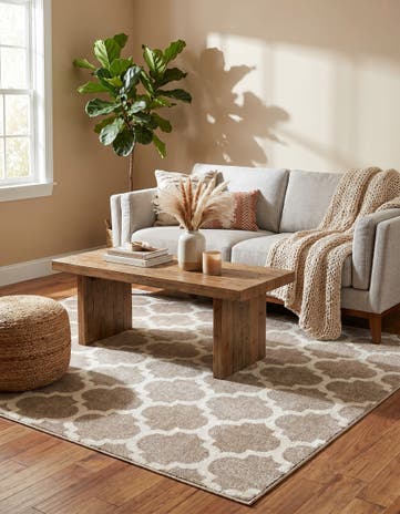 7' 10 x 7' 10 Lattice Square Rug
