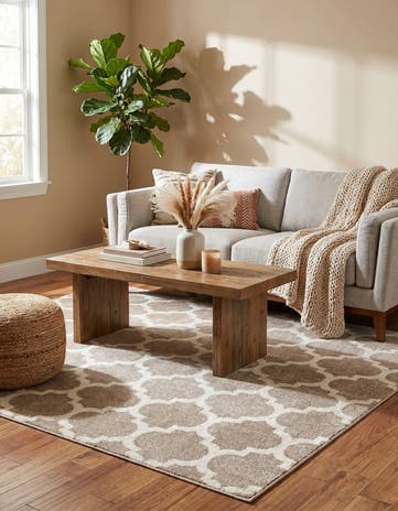 7' 10 x 7' 10 Lattice Square Rug