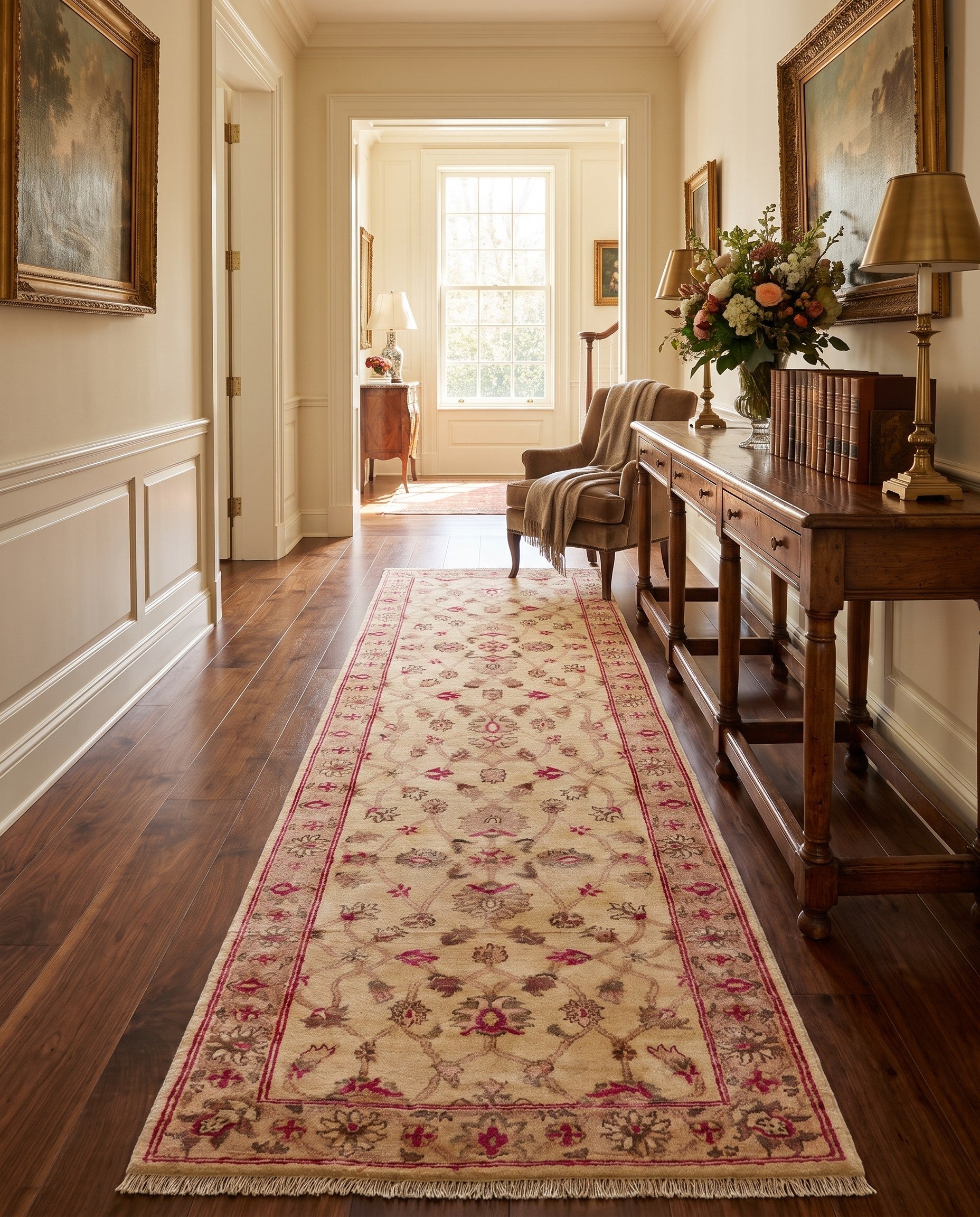 2' 8 x 10' Hand Knotted Peshawar Ziegler Runner Rug