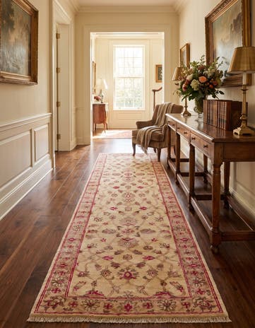 2' 8 x 10' Hand Knotted Peshawar Ziegler Runner Rug