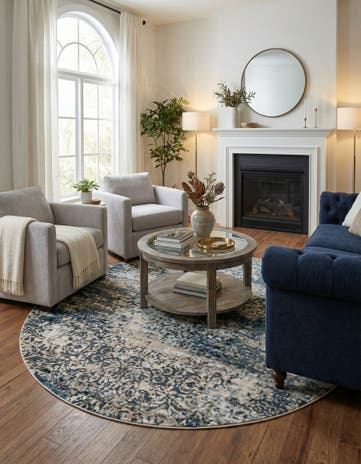 7' 10 x 7' 10 Ethereal Round Rug