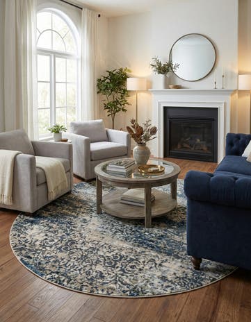 7' 10 x 7' 10 Gossamer Round Rug