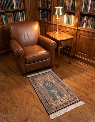 2' 7 x 4' 2 Hand Knotted Bokhara Wool Rug