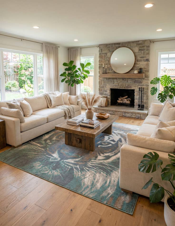 Detail image of 10' x 10' Safari Square Rug