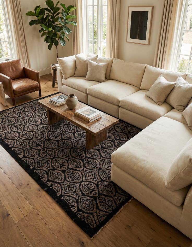 Detail image of 8' 3 x 10' Hand Knotted Moroccan Wool Rug