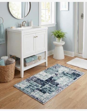 Blue and Gray Tucson Rug
