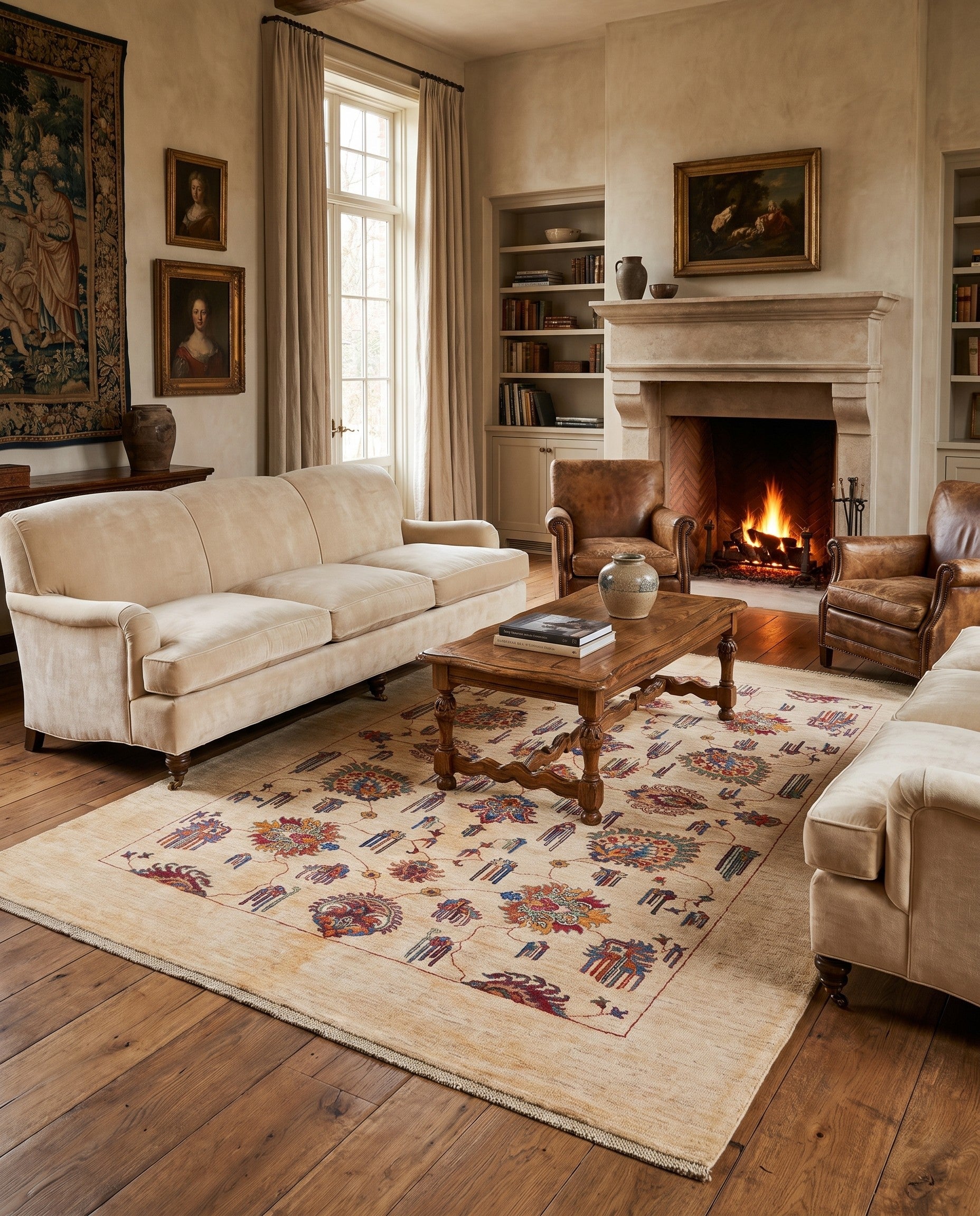 5' 10 x 7' 10 Hand Knotted Ariana Ziegler Rug