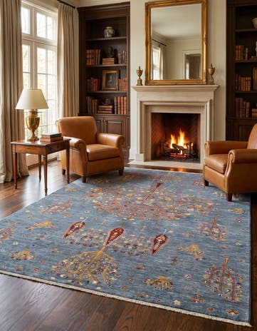 5' 10 x 7' 11 Hand Knotted Ariana Ziegler Rug