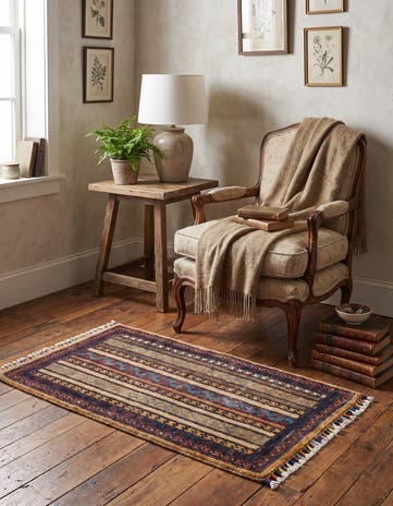 1' 8 x 3' 3 Hand Knotted Kazak Rug