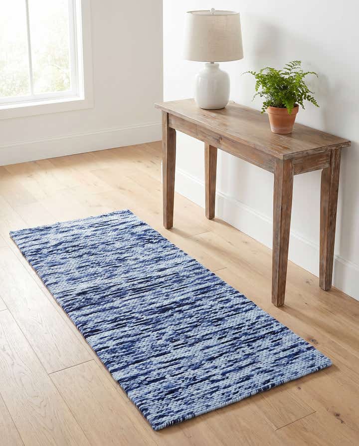 2' 4 x 4' 6 Hand Woven Lana New Zealand Wool Runner Rug