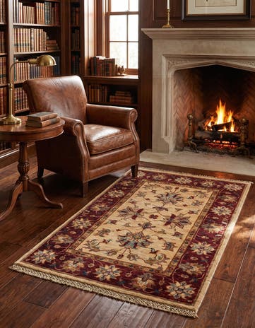 1' 11 x 3' Hand Knotted Ziegler Rug