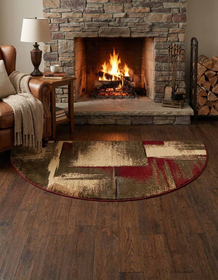 Detail image of 3' x 6' Coffee Shop Hearth Rug