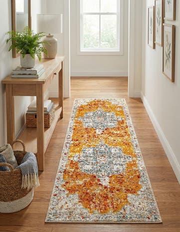 Orange Venice Runner Rug