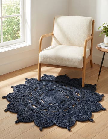3' 1 x 3' 1 Handmade Braided Jute Round Rug