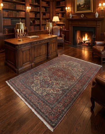 4' 10 x 7' 1 Kashan Rug