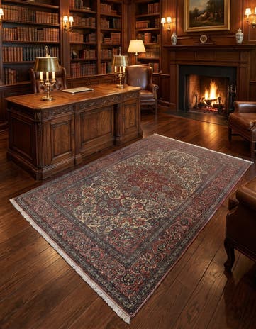 4' 10 x 7' 1 Kashan Rug