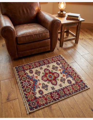 2' x 3' 1 Hand Knotted Kazak Rug