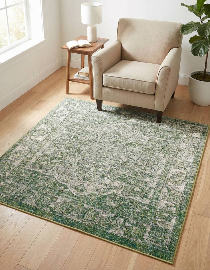 Detail image of 4' x 4' Isabella Square Rug