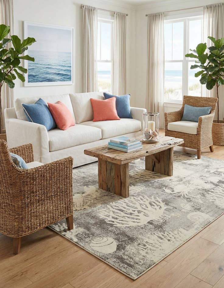 Detail image of 8' x 10' Washable Amalfi Rug