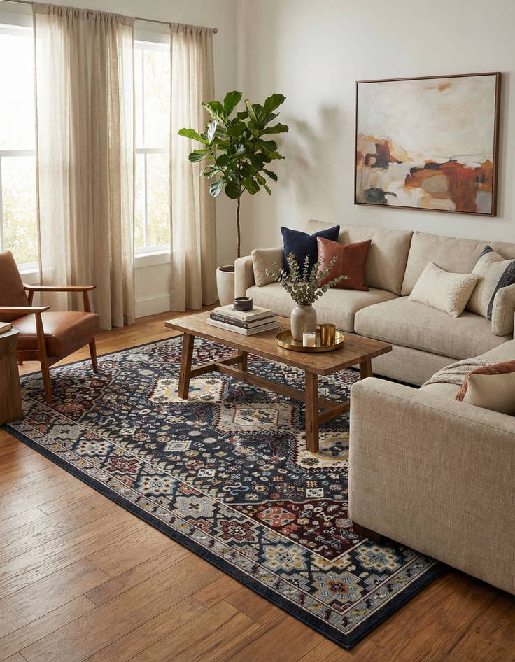 Detail image of 9' x 12' Kamala Washable Rug