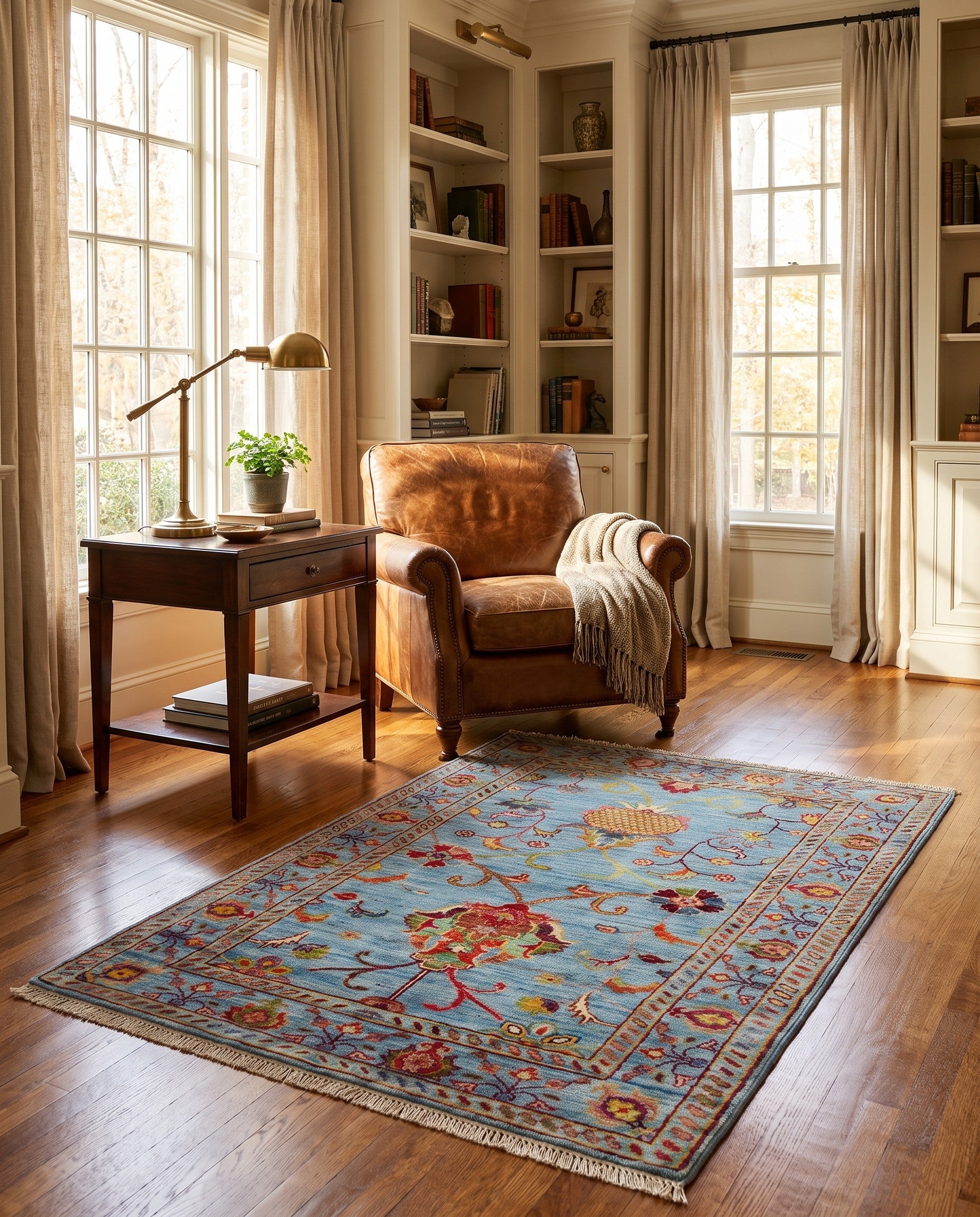 2' 9 x 3' 11 Hand Knotted Ariana Ziegler Rug