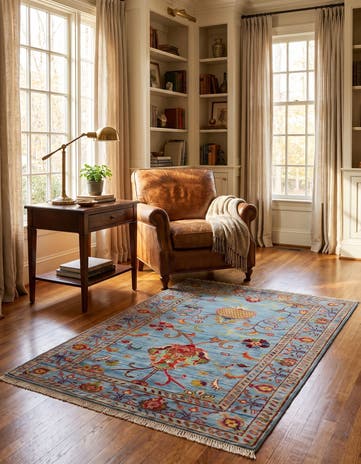 2' 9 x 3' 11 Hand Knotted Ariana Ziegler Rug