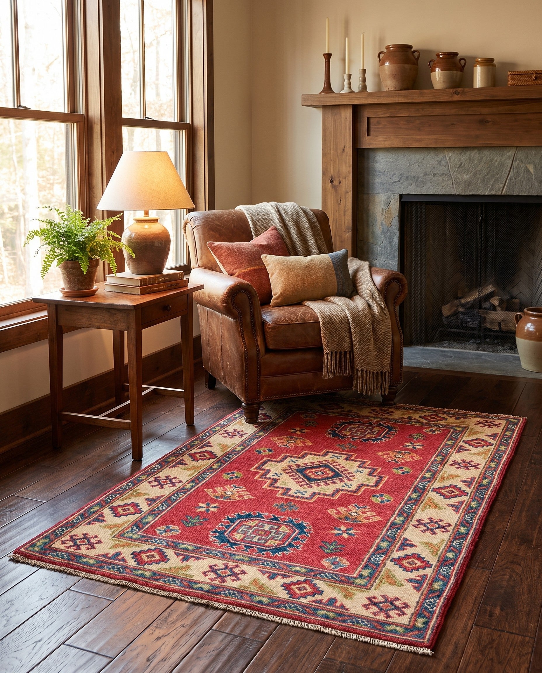 2' 8 x 4' 2 Hand Knotted Kazak Rug