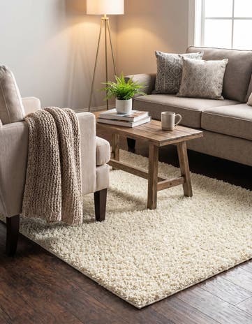 3' 3 x 5' 3 Comfort Solid Shag Rug