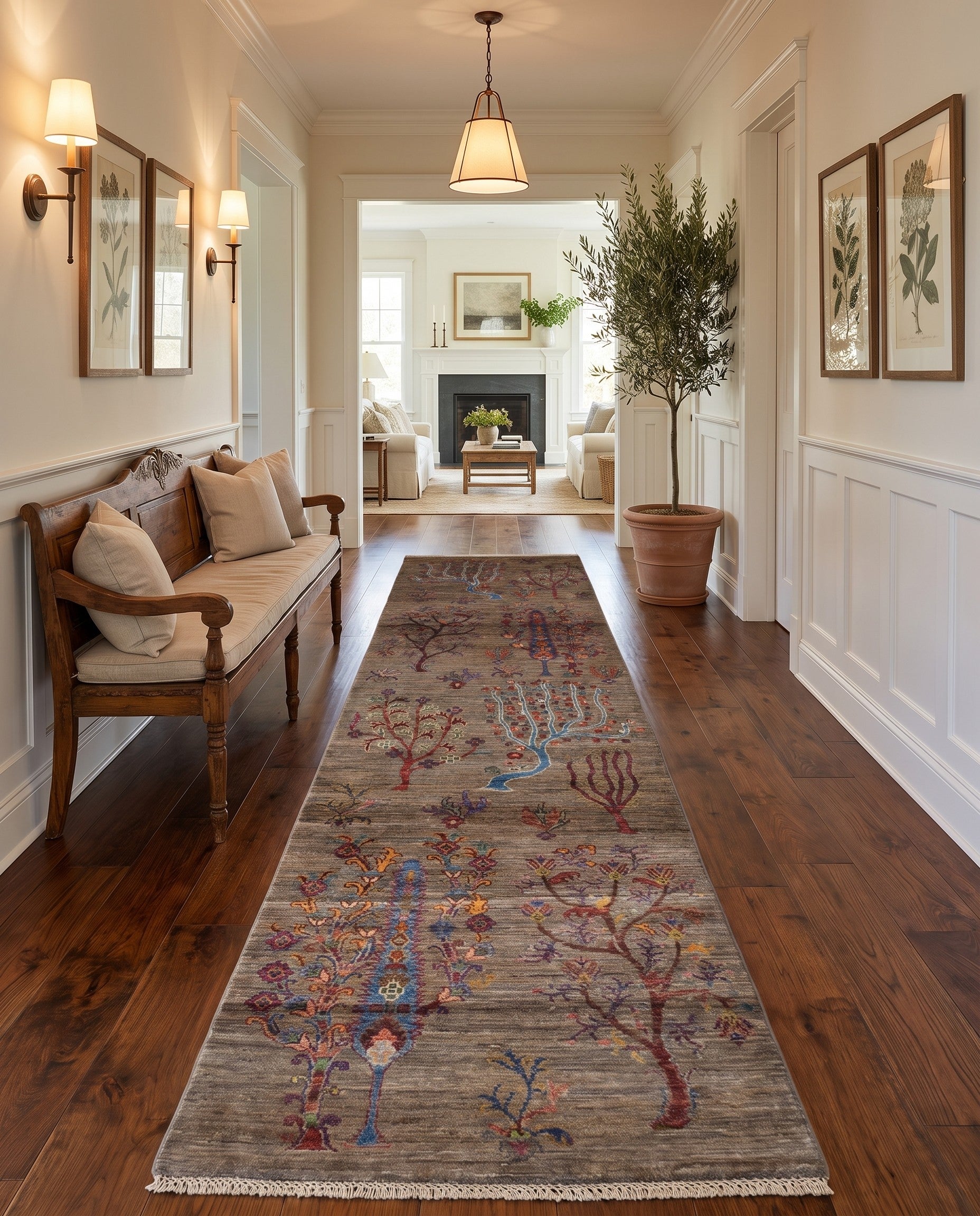 2' 8 x 9' 11 Hand Knotted Ariana Ziegler Runner Rug