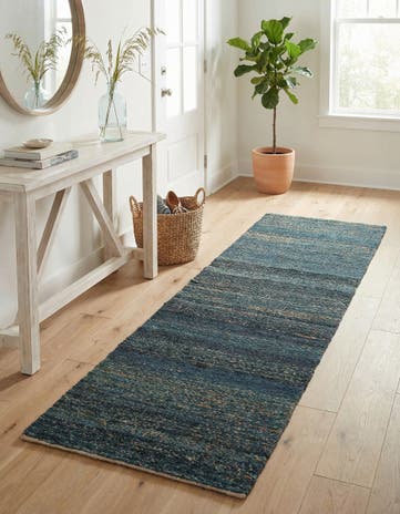 2' x 8' Hand Woven Palm Beach Jute Runner Rug