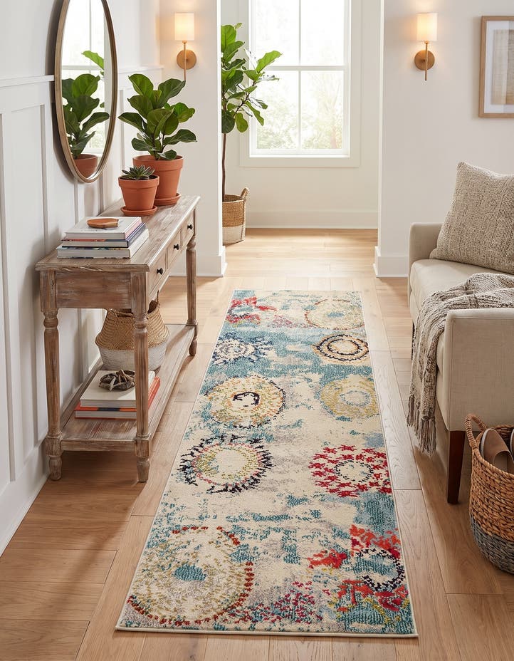 2' 2 x 6' 9 Washable Hyacinth Runner Rug
