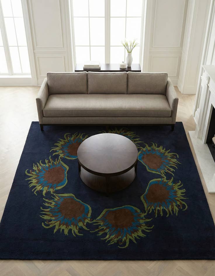 Detail image of 7' 6 x 7' 7 Luna Wool Square Rug