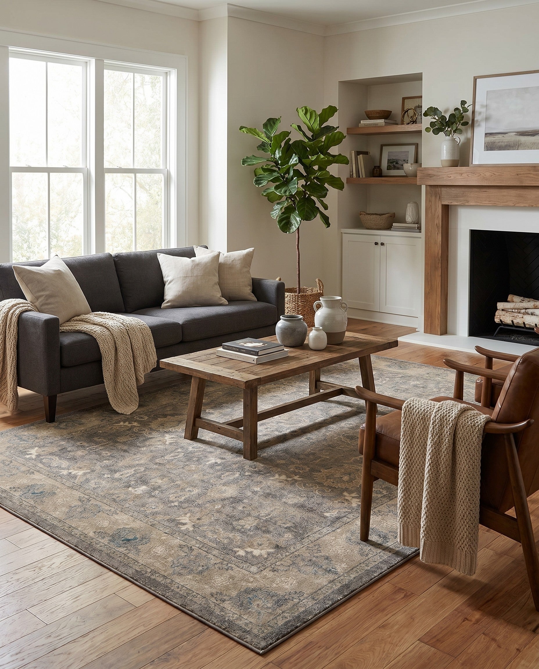 Gray Viola Rug