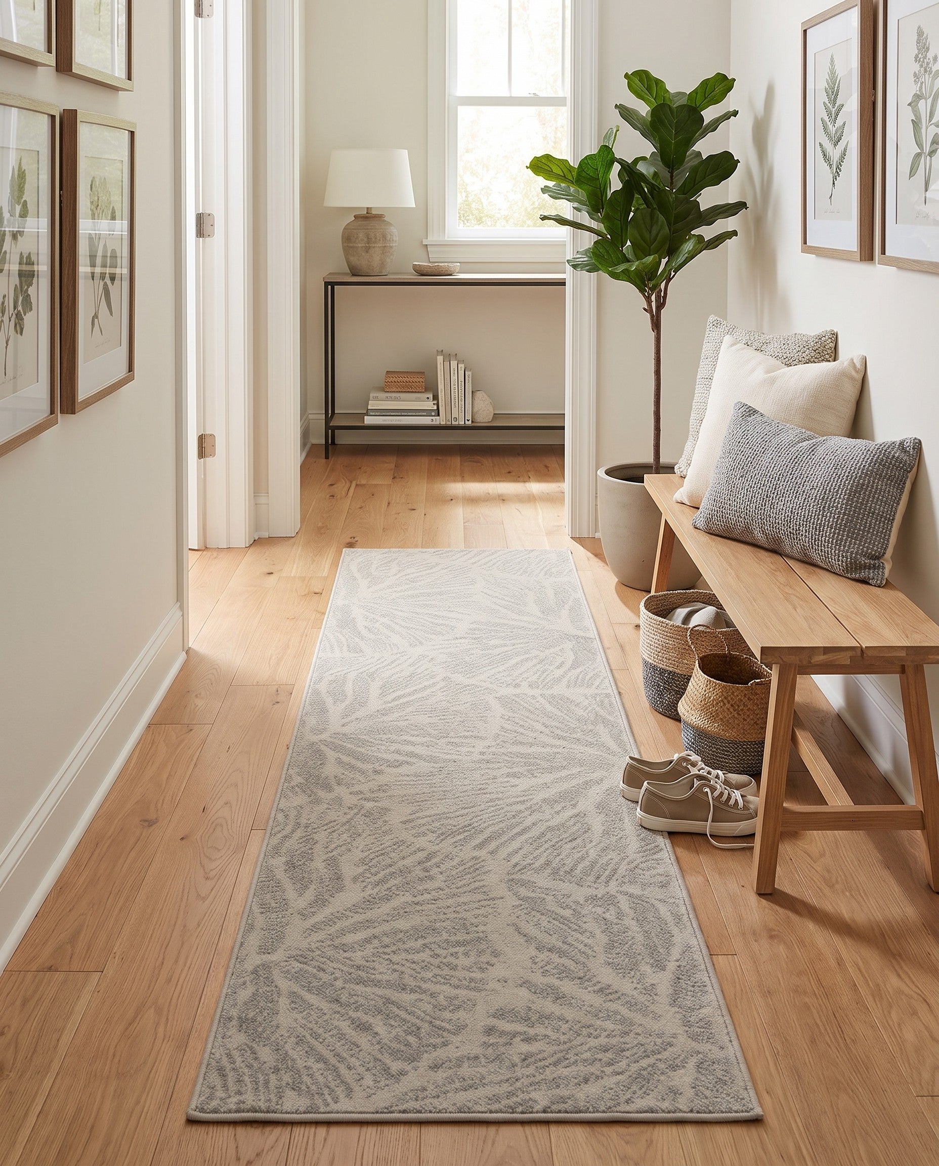 Ivory Contour Runner Rug