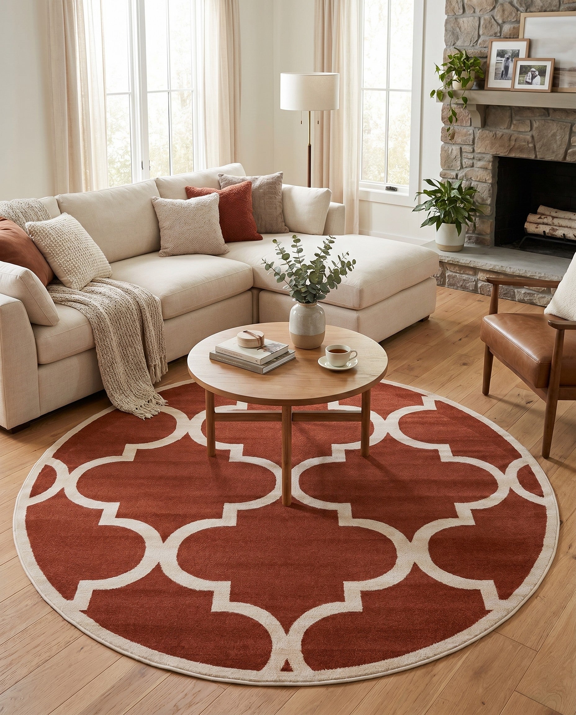 8' x 8' Lattice Round Rug