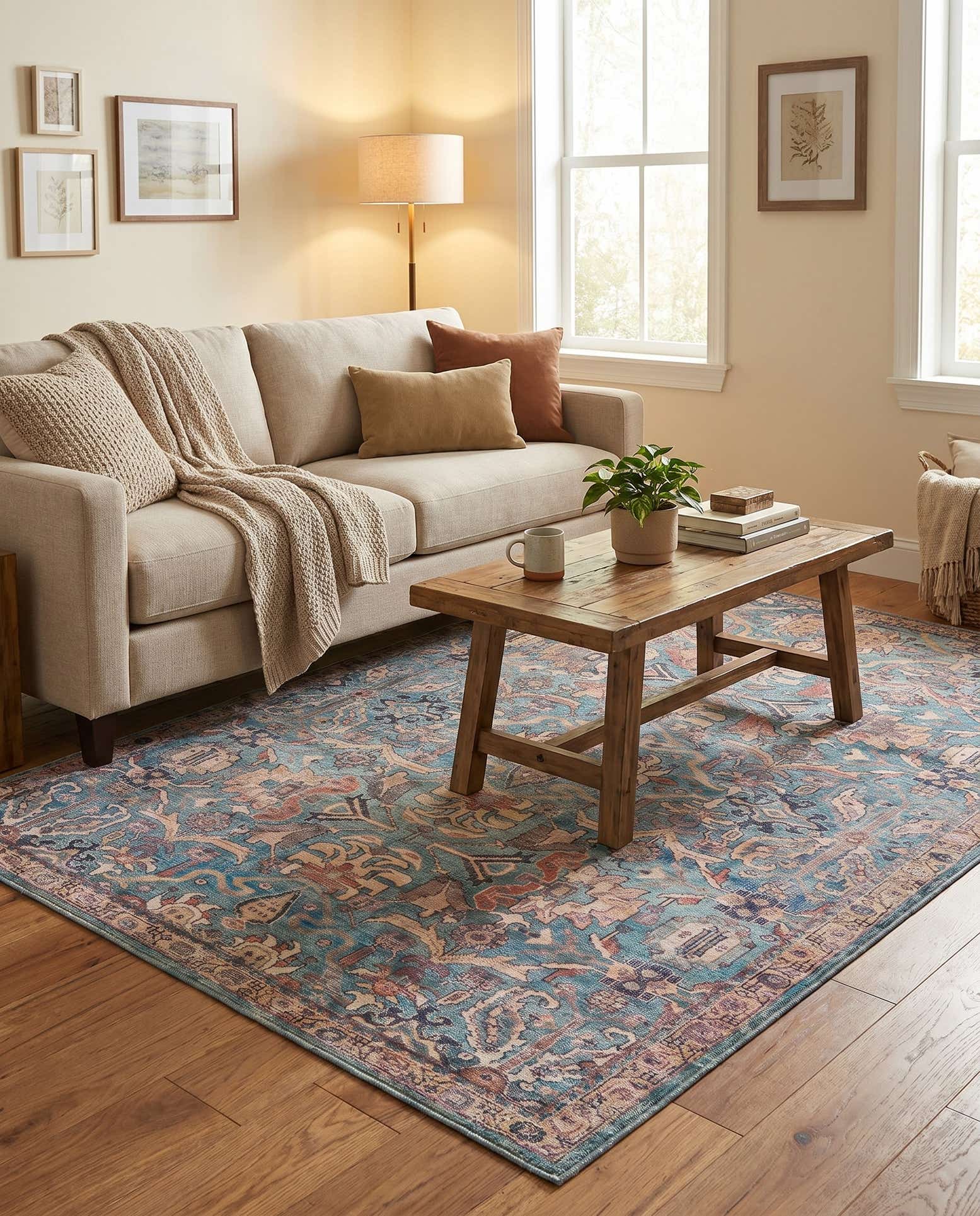7' 10 x 10' Washable Nostalgia Rug