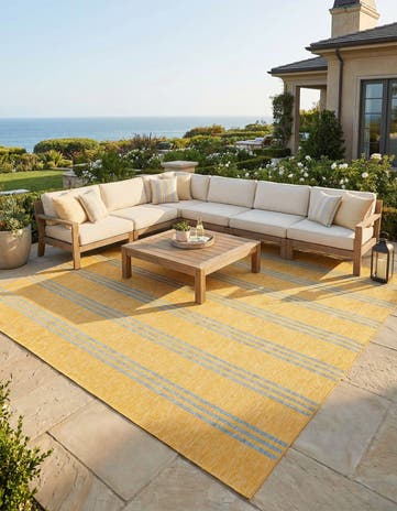 13' x 13' Easy-Clean Jill Zarin Anguilla Indoor / Outdoor Square Rug