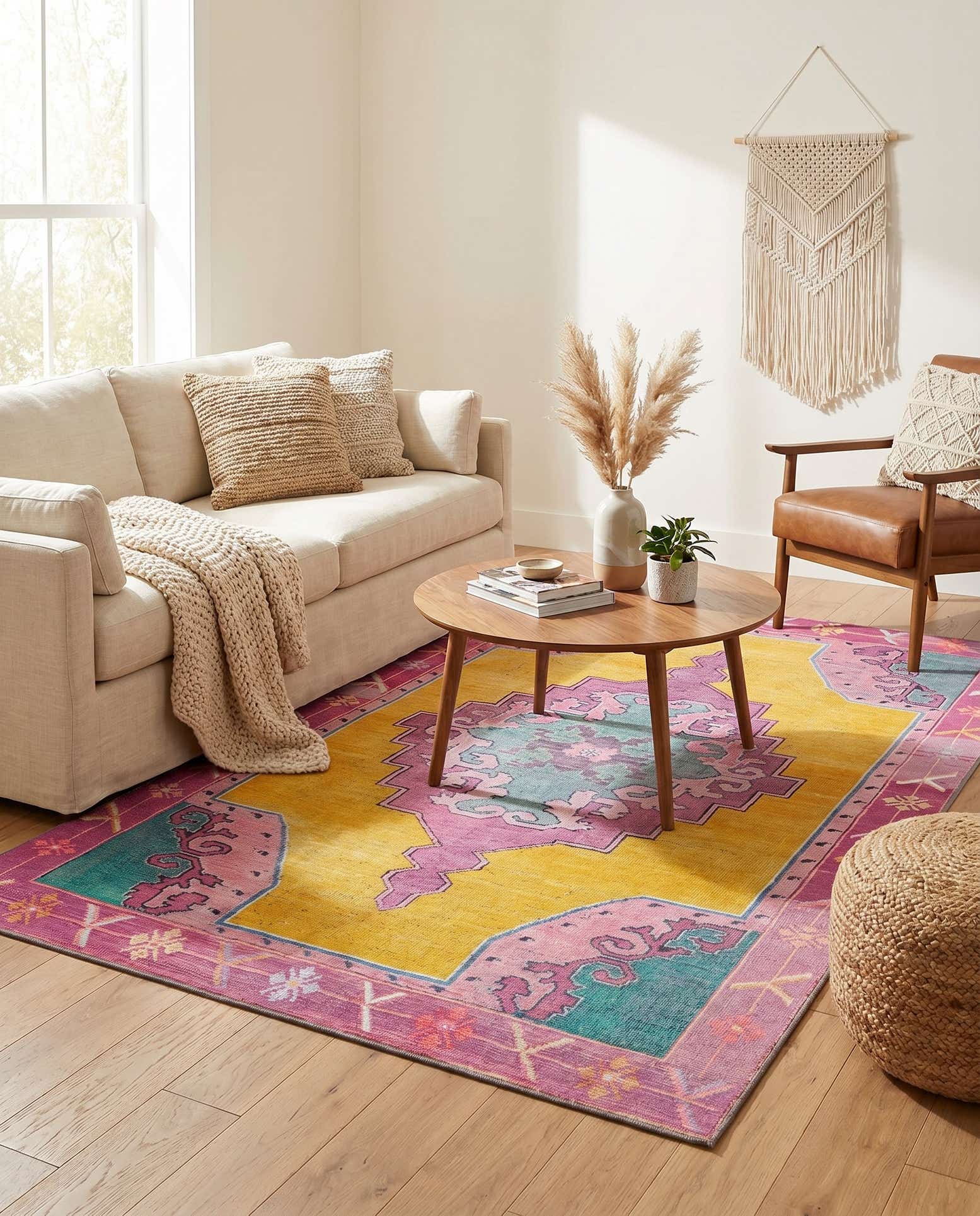 5' x 8' Washable Timeless Rug
