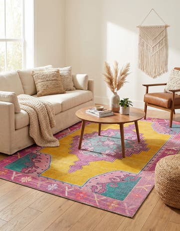 5' x 8' Washable Timeless Rug