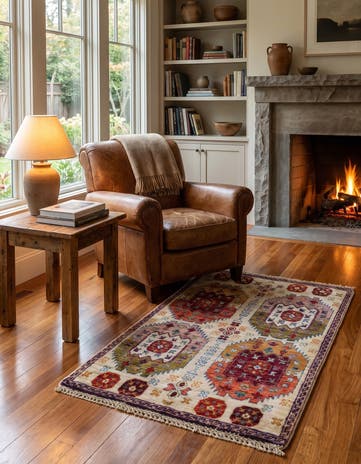 2' x 3' 1 Hand Knotted Ariana Ziegler Rug