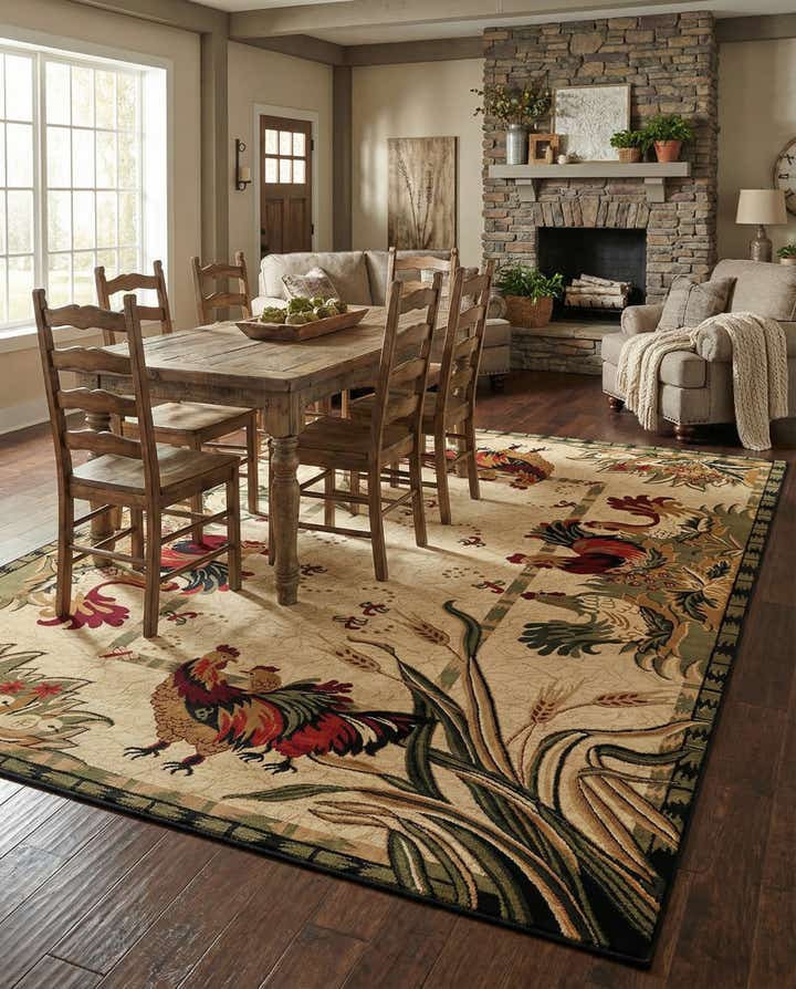 10' x 13' Pastoral Rug